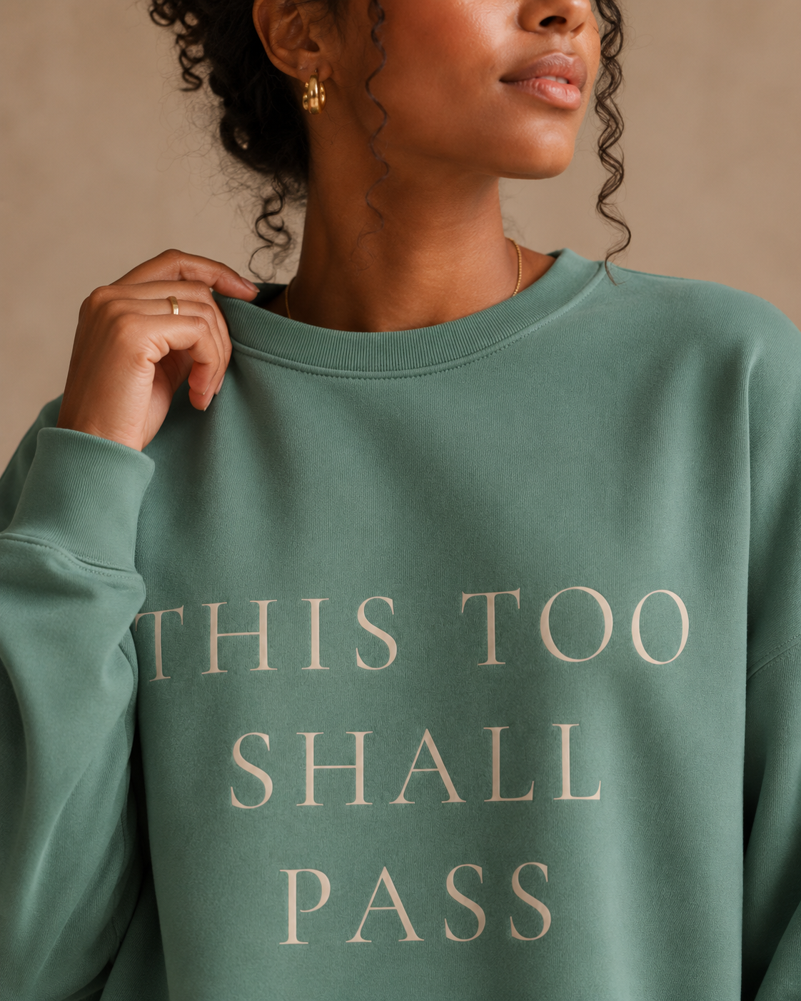TLOL This Too Shall Pass Organic Crew Sweatshirt