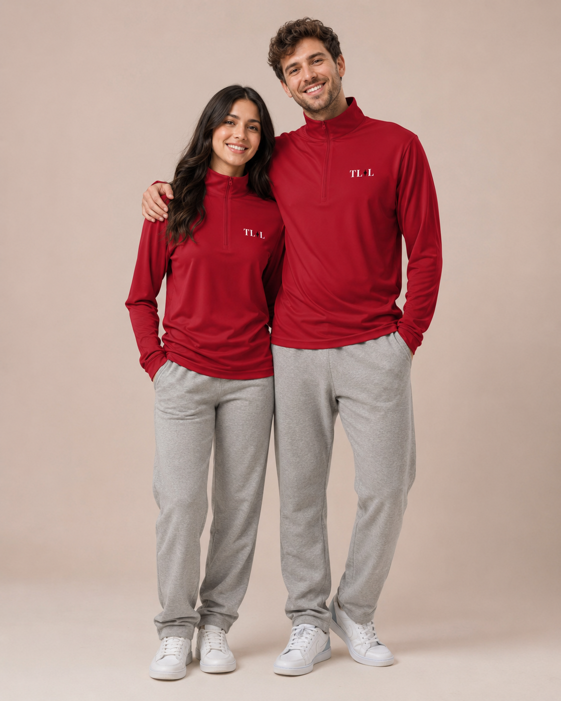 TLOL Gentle Reminder Couple Quarter-Zip Set