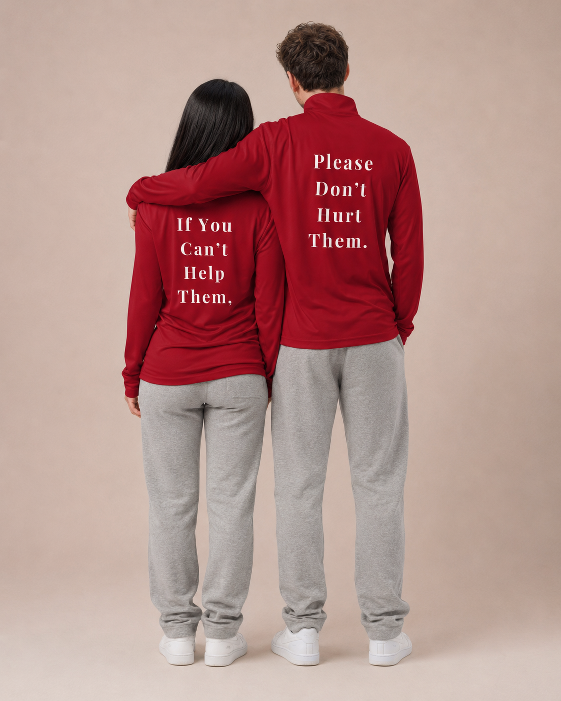 TLOL Gentle Reminder Couple Quarter-Zip Set