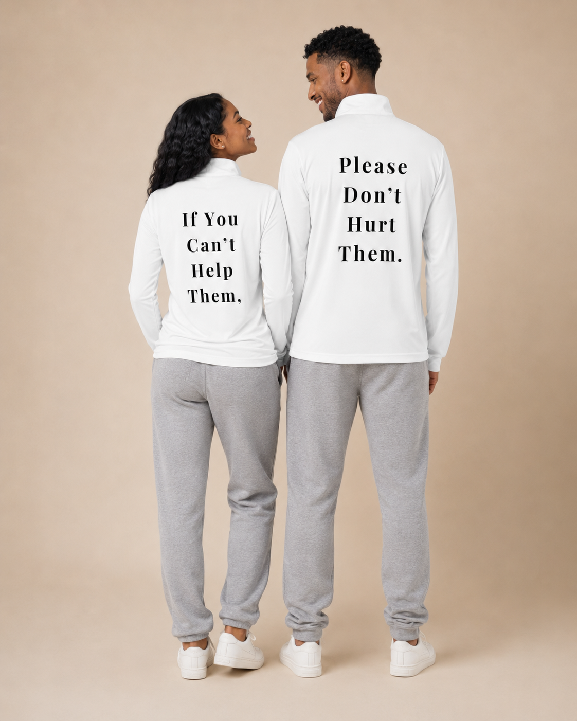 TLOL Gentle Reminder Couple Quarter-Zip Set