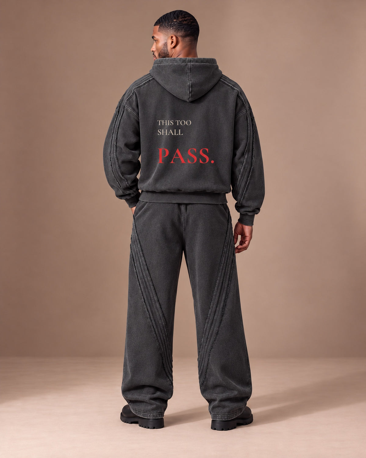 TLOL Seasons Black matching set, back view. Pieces sold separately.