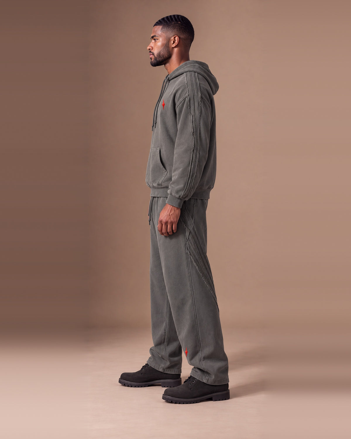 TLOL Seasons Dark Gray matching set, left view. Pieces sold separately.