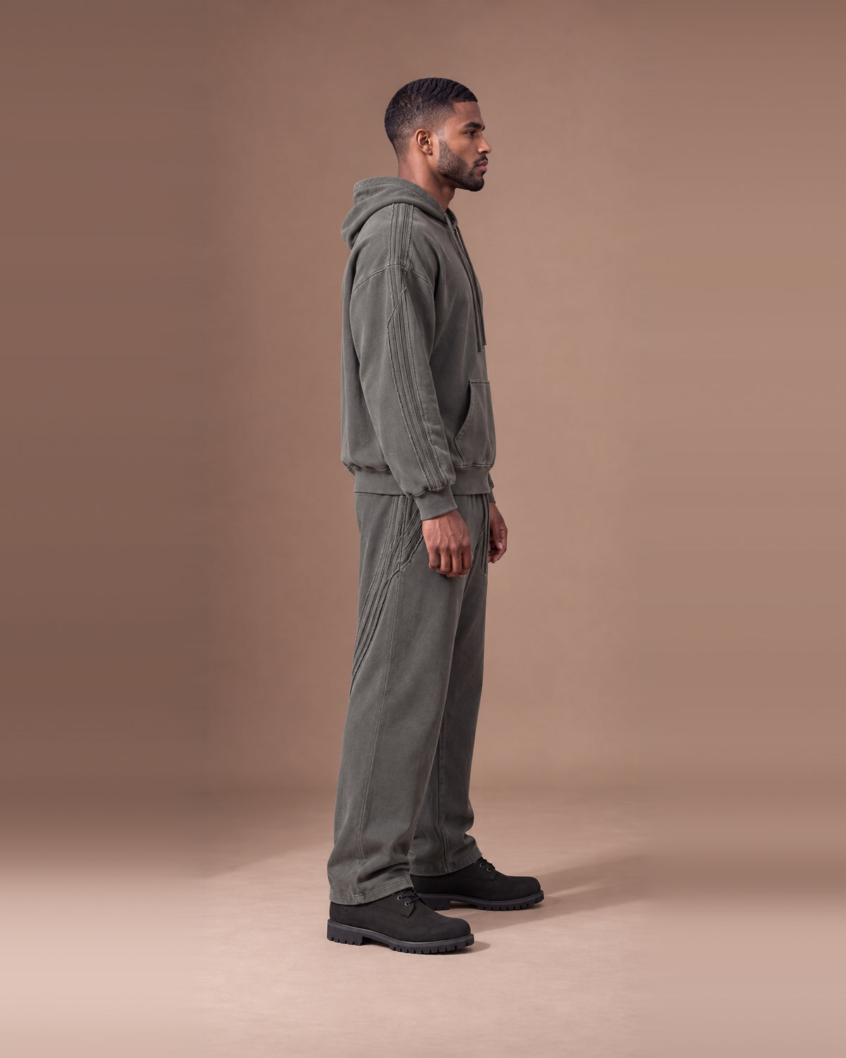 TLOL Seasons Dark Gray matching set, right view. Pieces sold separately.