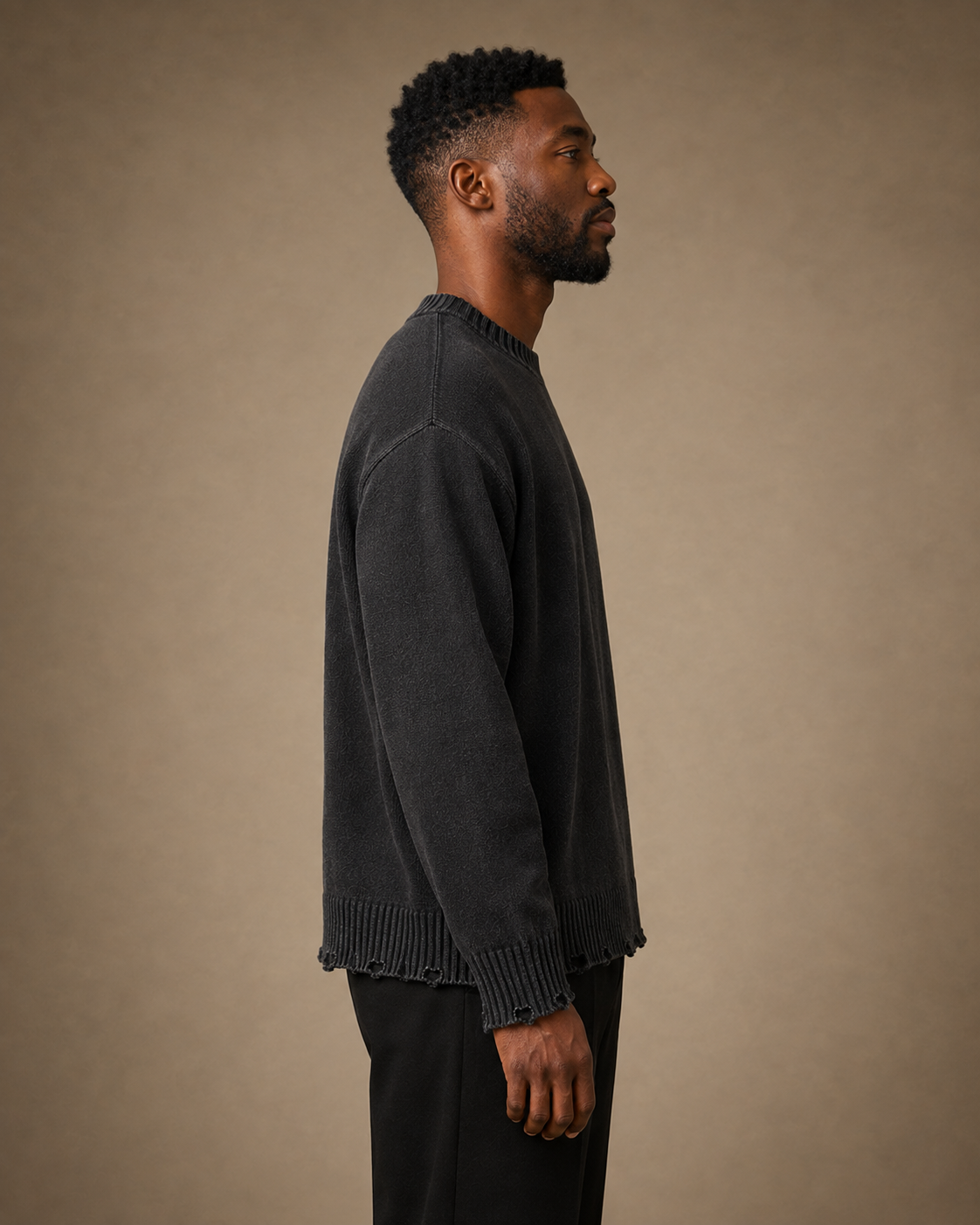 TLOL This Too Shall Pass Frayed Sweater