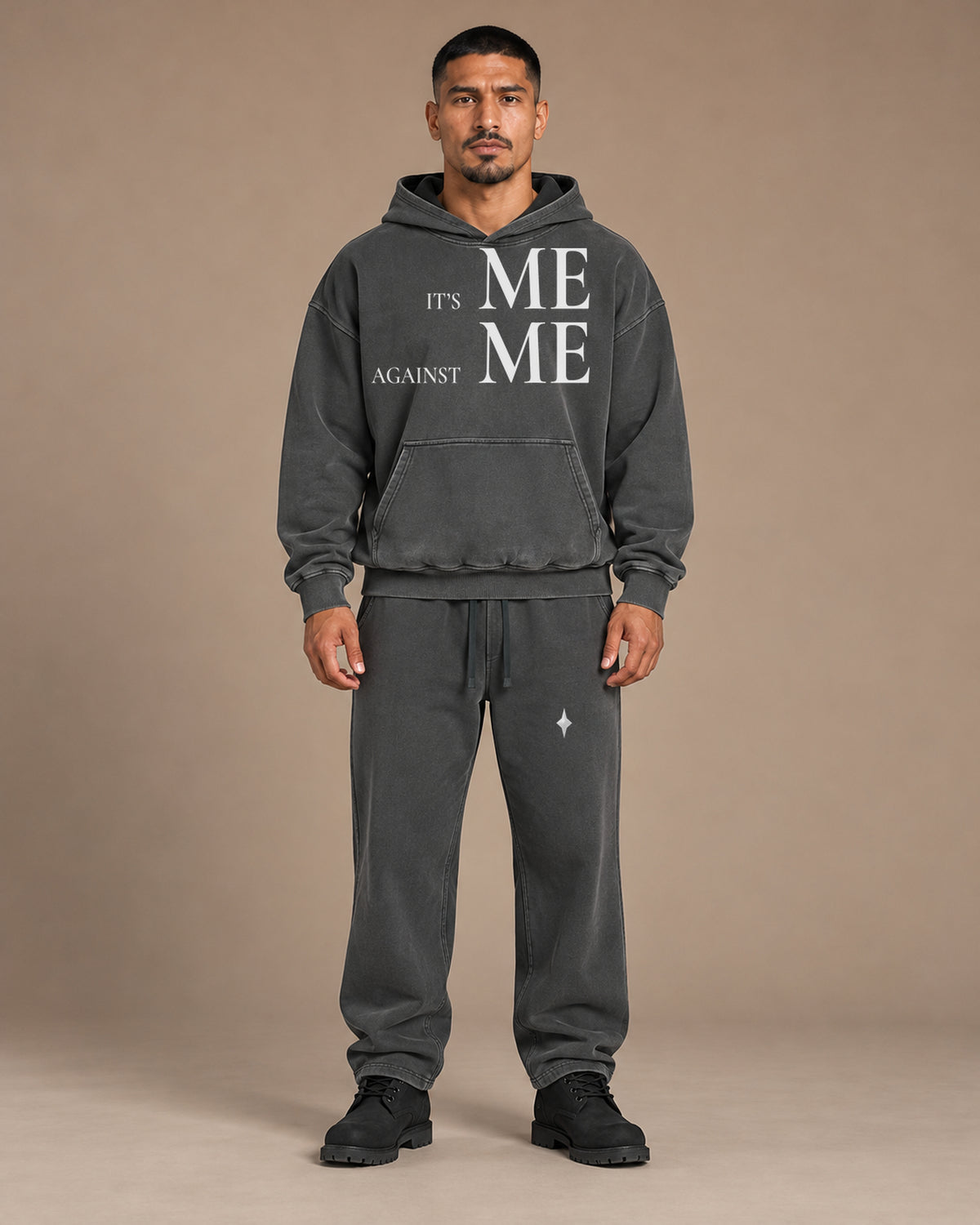 TLOL Dark Gray Paired Selves matching set, front view