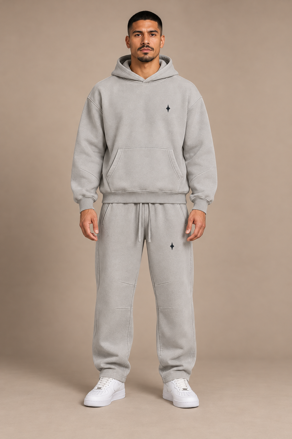 Light Gray Shared Orbit — front on-body styling; hoodie and pants sold separately