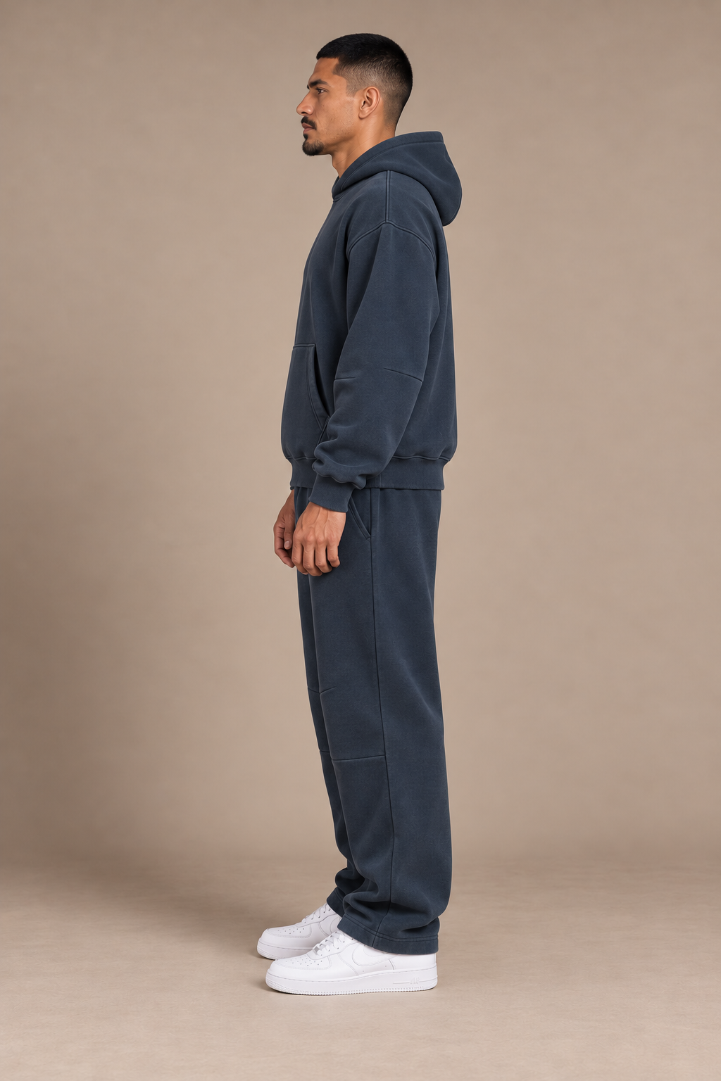Navy Blue Shared Orbit — true right on-body styling; hoodie and pants sold separately
