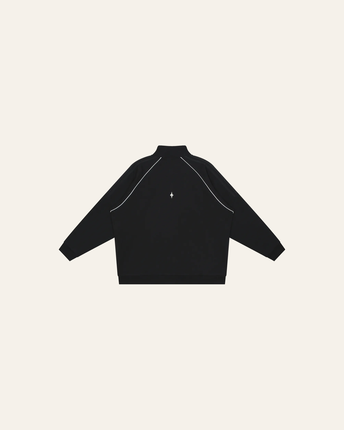 TLOL REFLECTION Black jacket, product back on light beige. Jacket and pants sold separately.