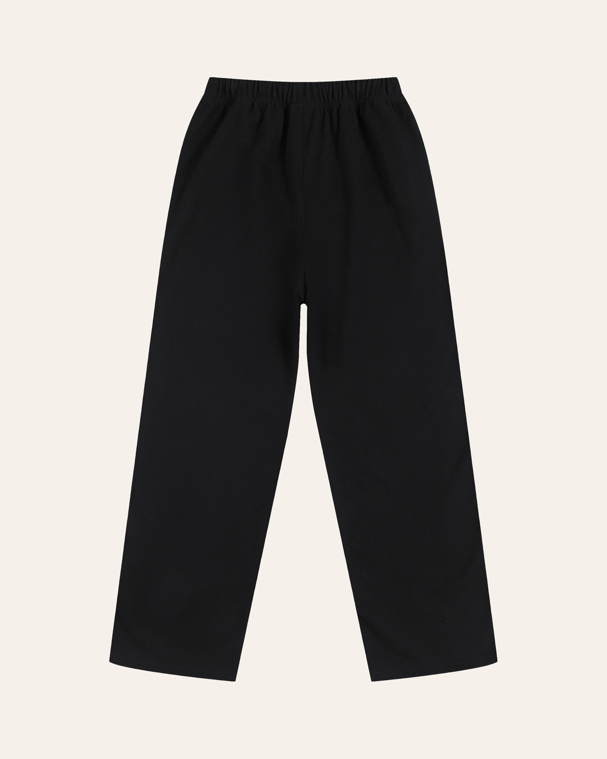 TLOL RELEASE Black Beauty pants, product back on light beige. Hoodie and pants sold separately.