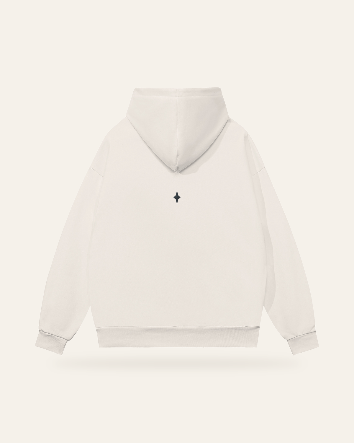 TLOL RELEASE Bone hoodie, product only / back on light beige. Hoodie and pants sold separately.