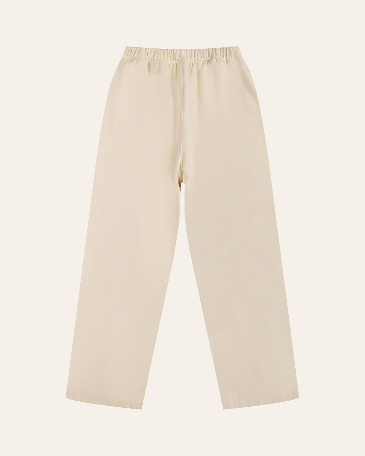 TLOL RELEASE Bone pants, product back on light beige. Hoodie and pants sold separately.