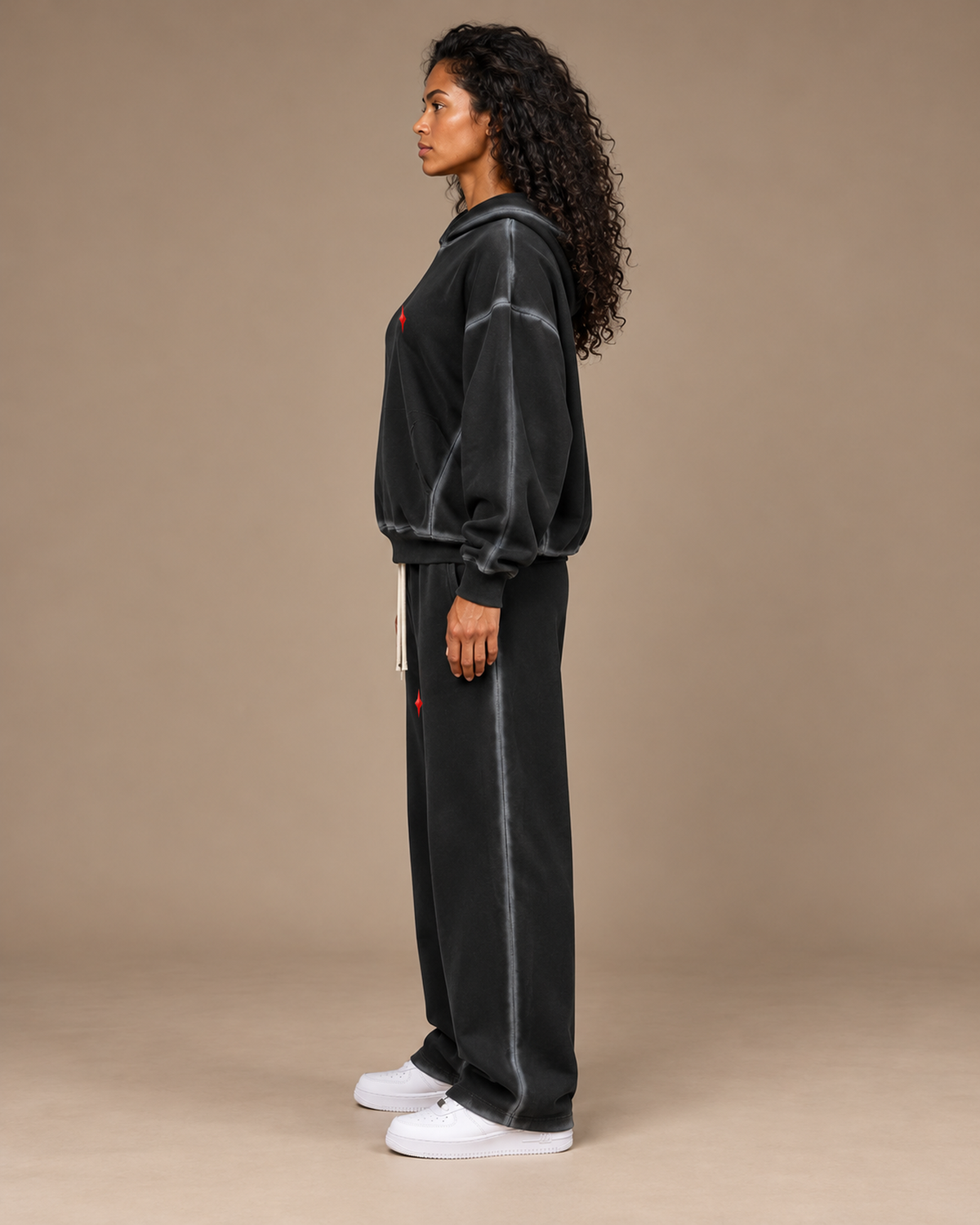 TLOL Sunfaded Edge Washed Black set, left side view