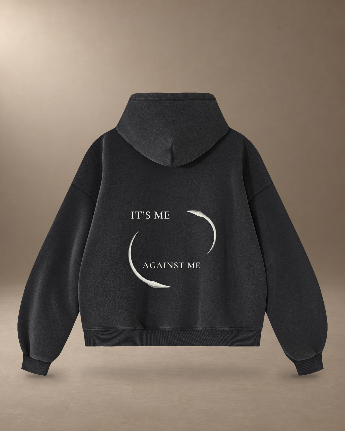 black hoodie back — hoodie only