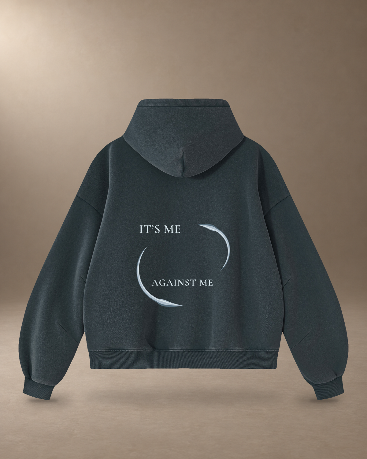 navy blue hoodie back — hoodie only