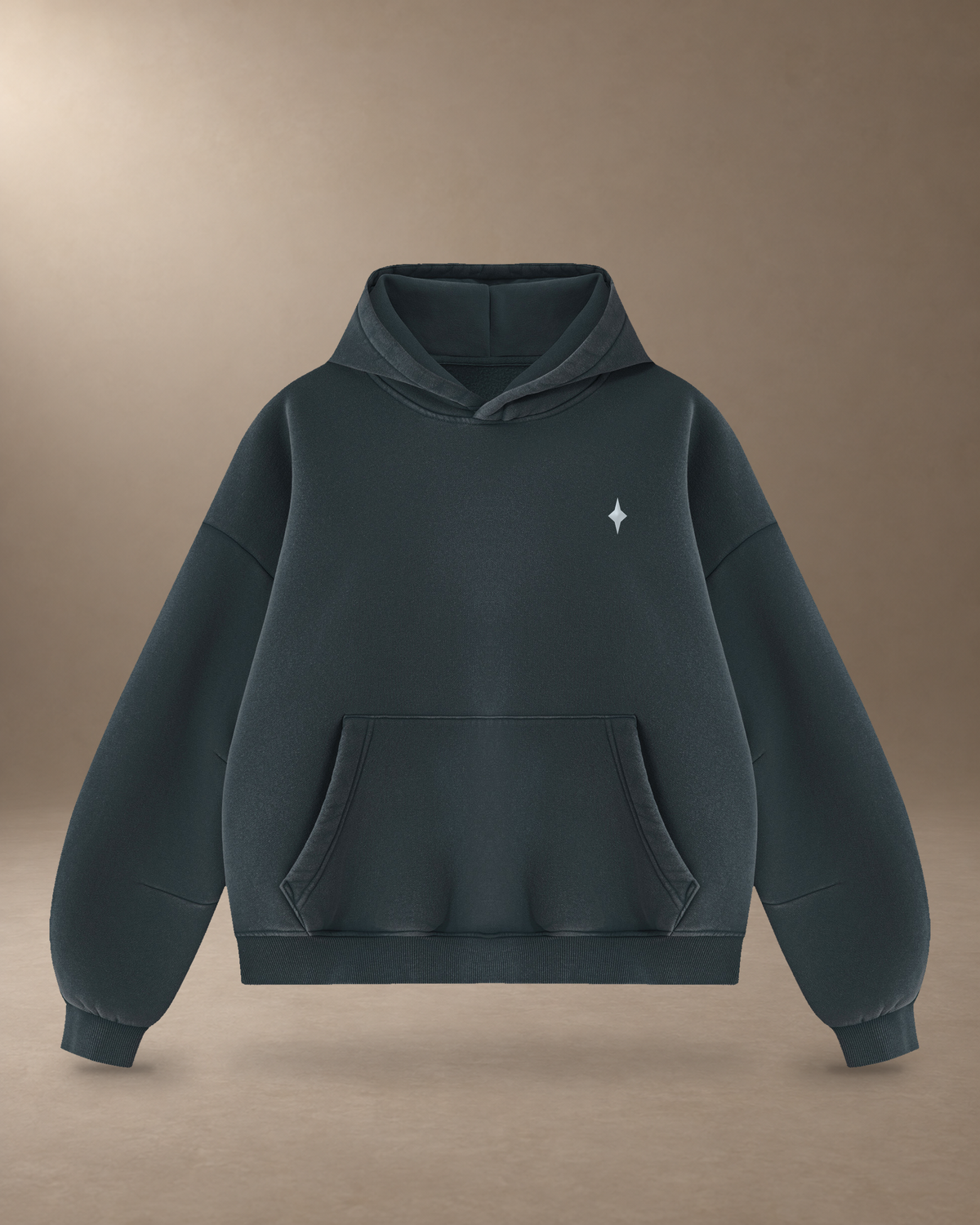 navy blue hoodie front — hoodie only