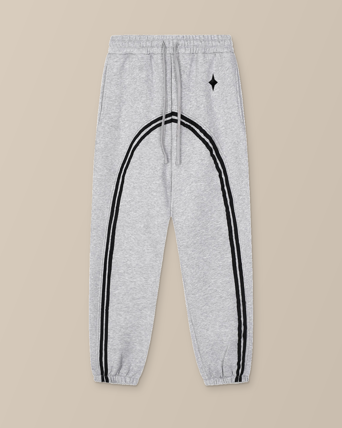 TLOL threshold flower gray pants front product-only studio view