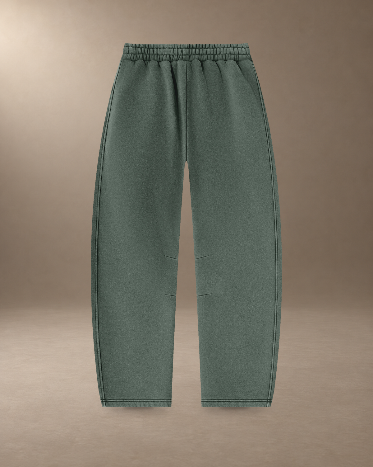 washed green pants back — pants only
