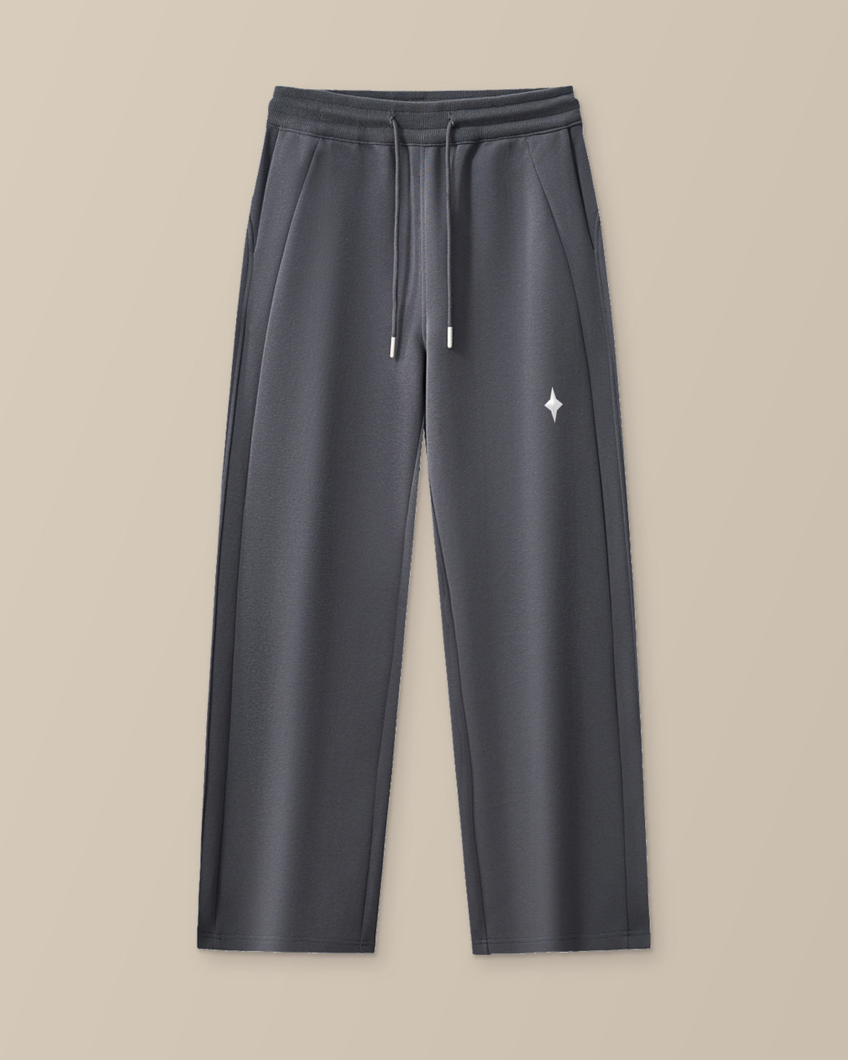 TLOL weighted pillar charcoal gray pants front product-only studio view
