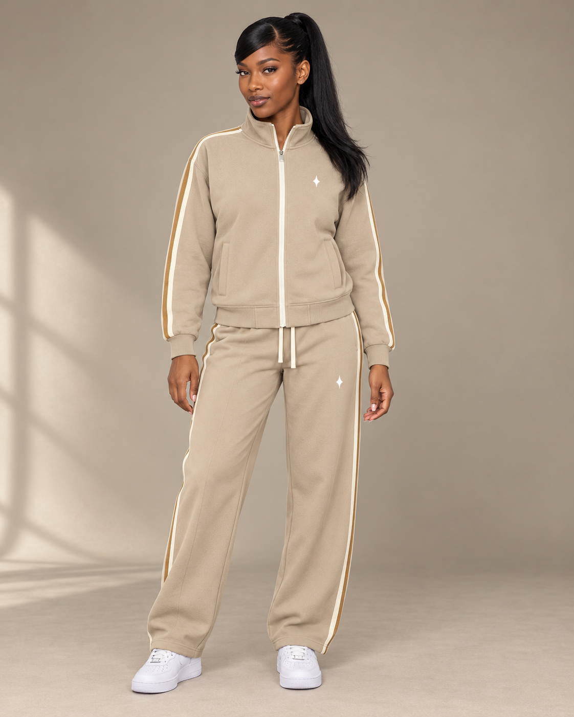 TLOL Contrast Stripe Straight-Leg Pants