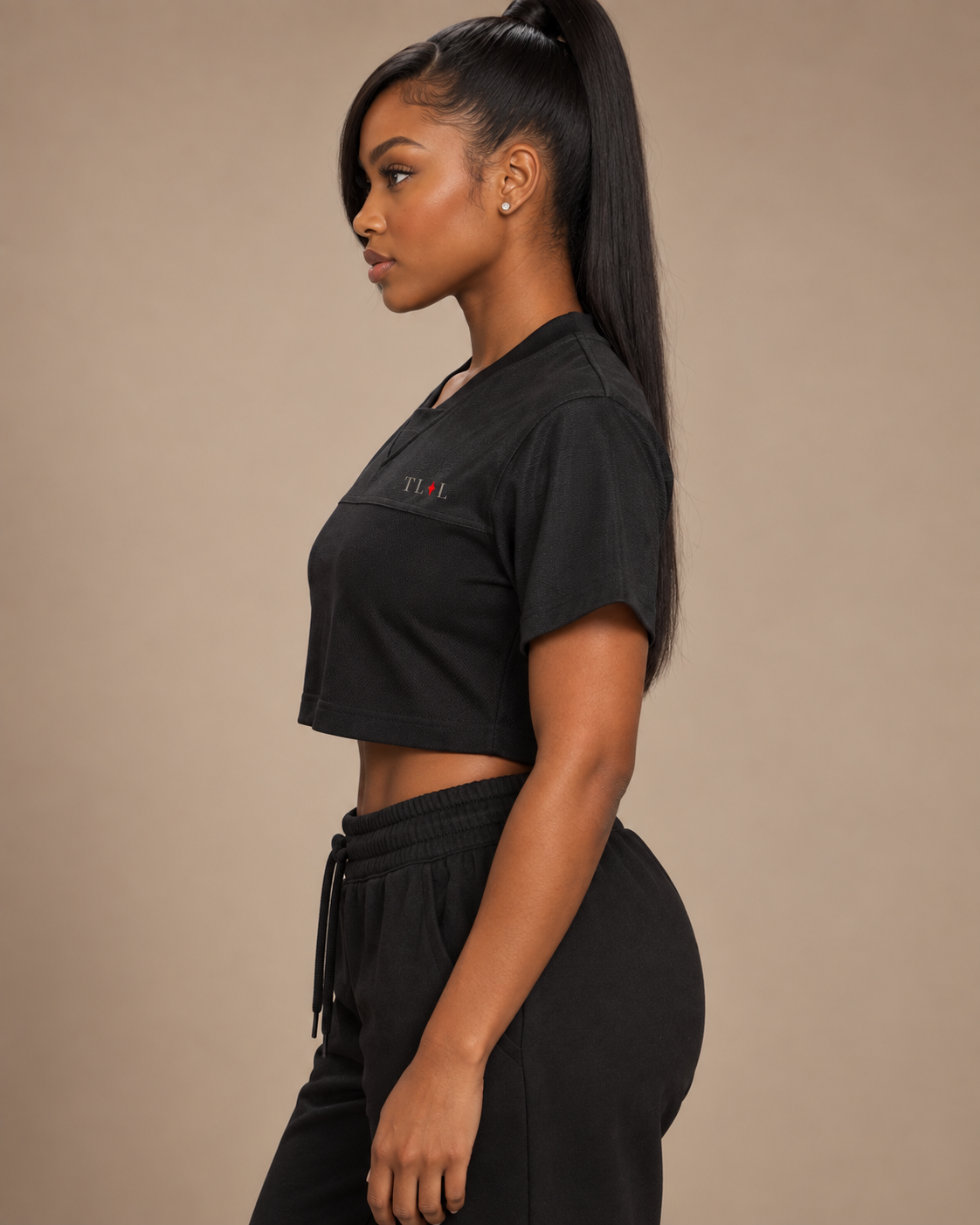 TLOL Cropped V-Neck Jersey