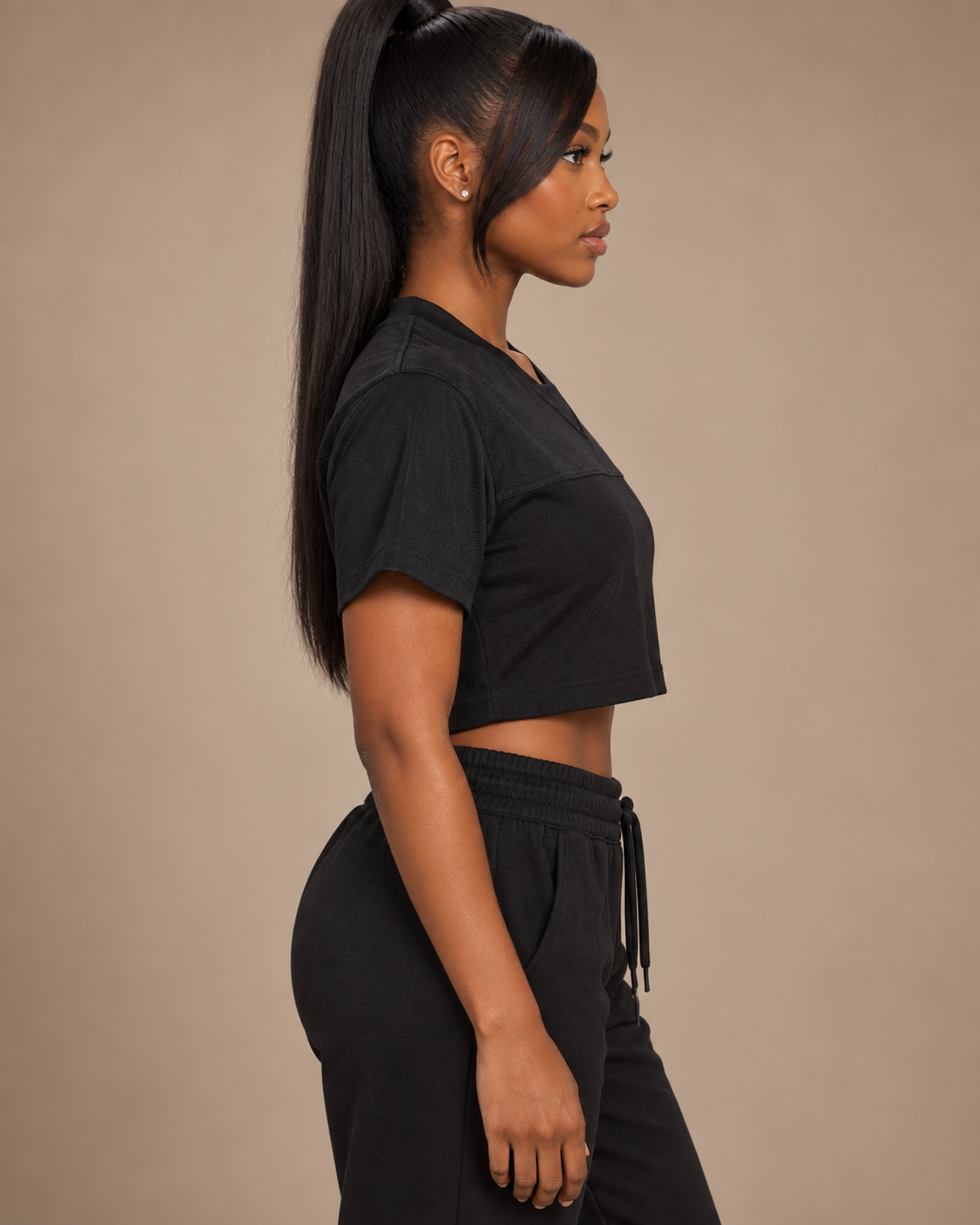 TLOL Cropped V-Neck Jersey