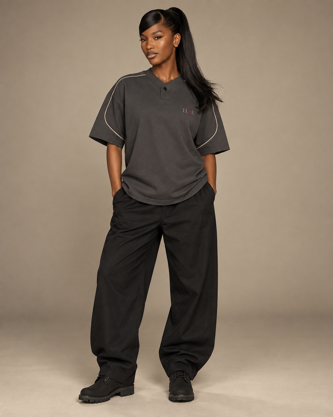 TLOL Piped Henley Tee
