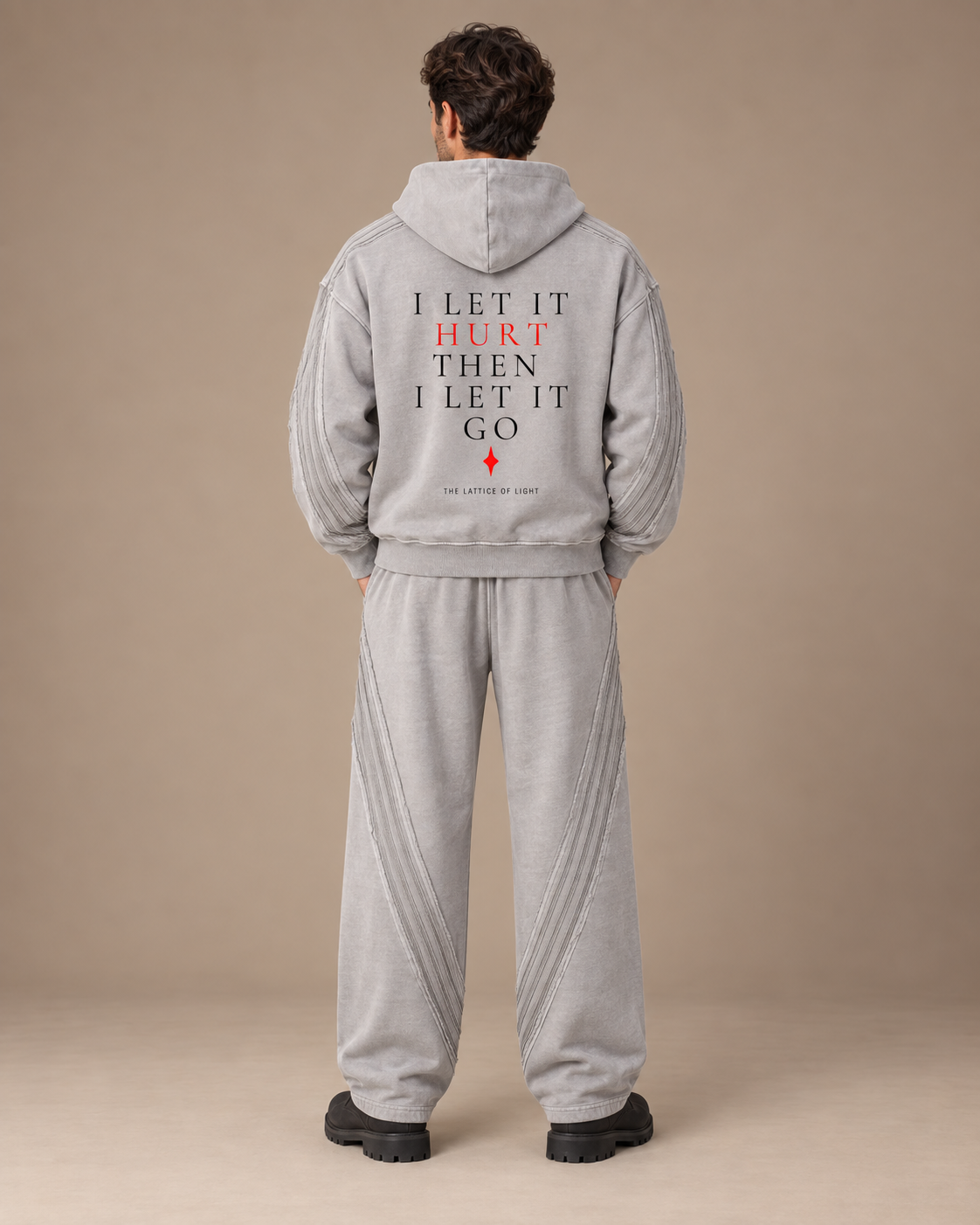 TLOL Release Raw-Edge Zip Hoodie