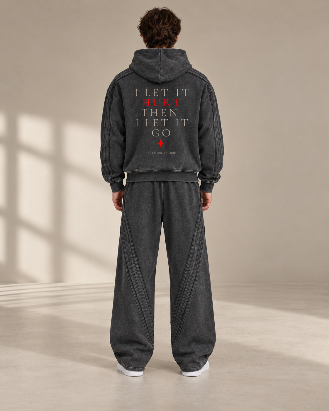 TLOL Release Raw-Edge Zip Hoodie