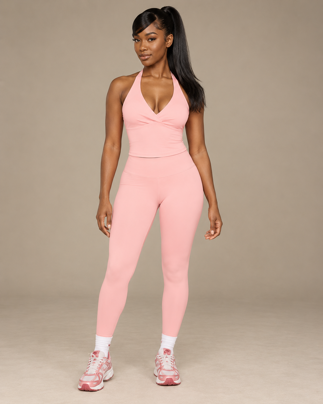TLOL Ruched Halter Yoga Tank