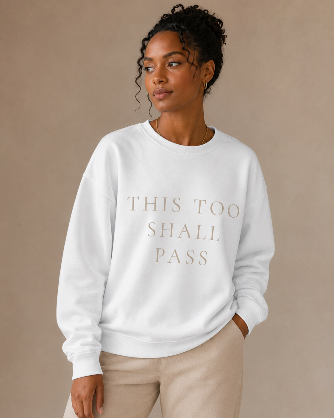 TLOL This Too Shall Pass Organic Crew Sweatshirt