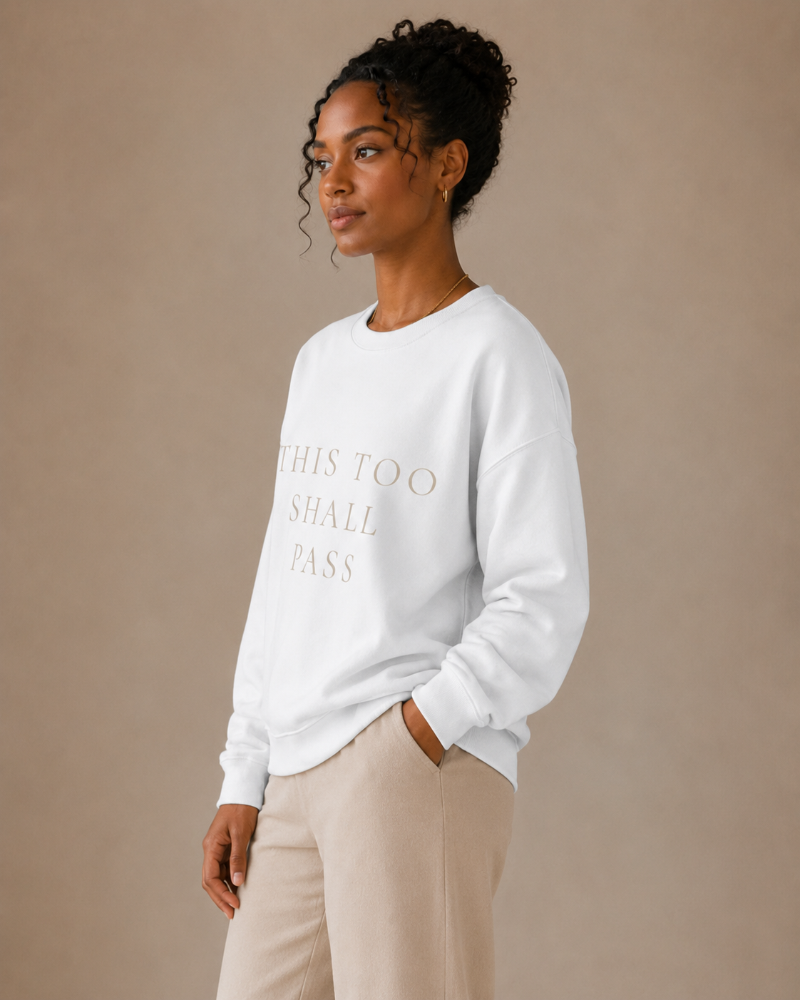 TLOL This Too Shall Pass Organic Crew Sweatshirt