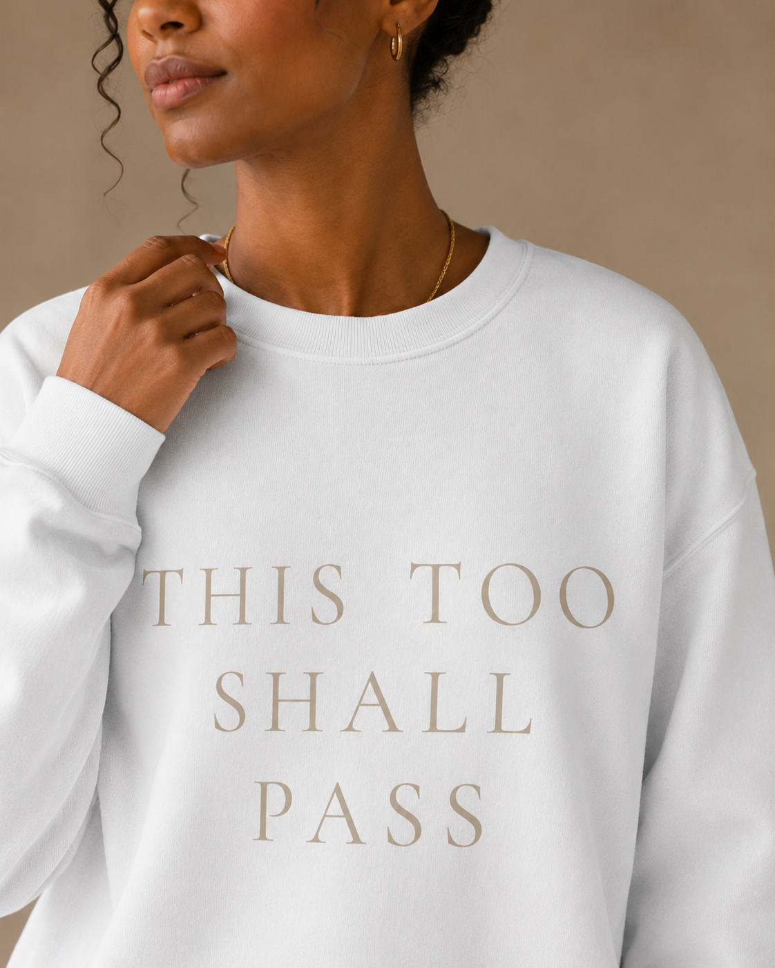 TLOL This Too Shall Pass Organic Crew Sweatshirt