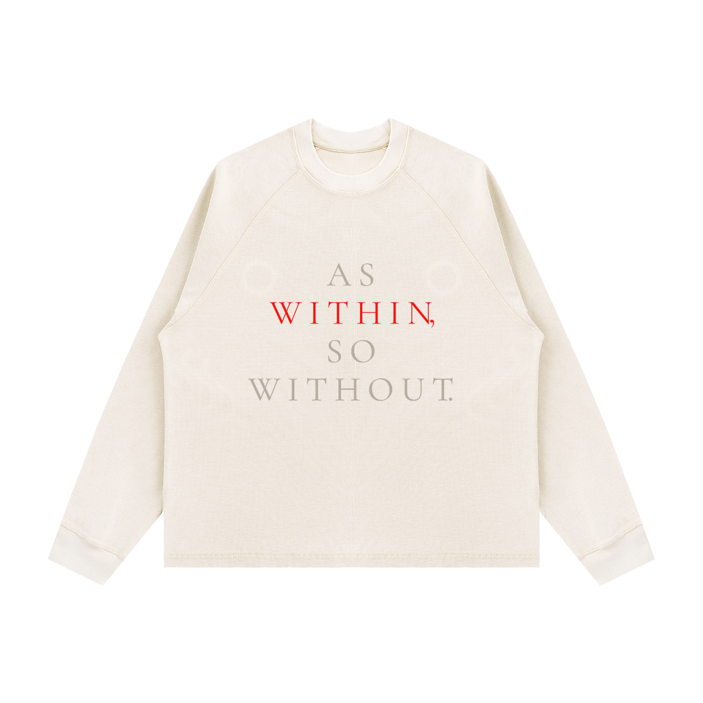 Unisex Vintage Wash Boxy  Waffle T-Shirt