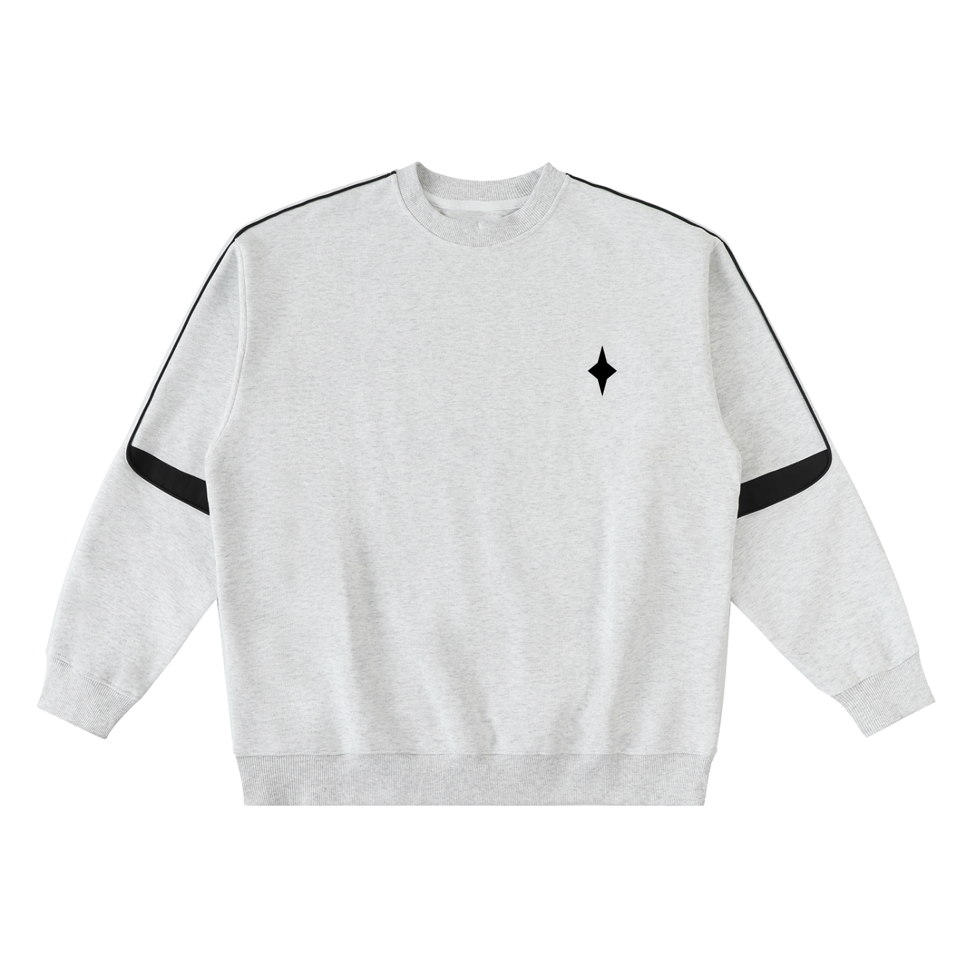 Oversized Crewneck Taped Sweatshirt