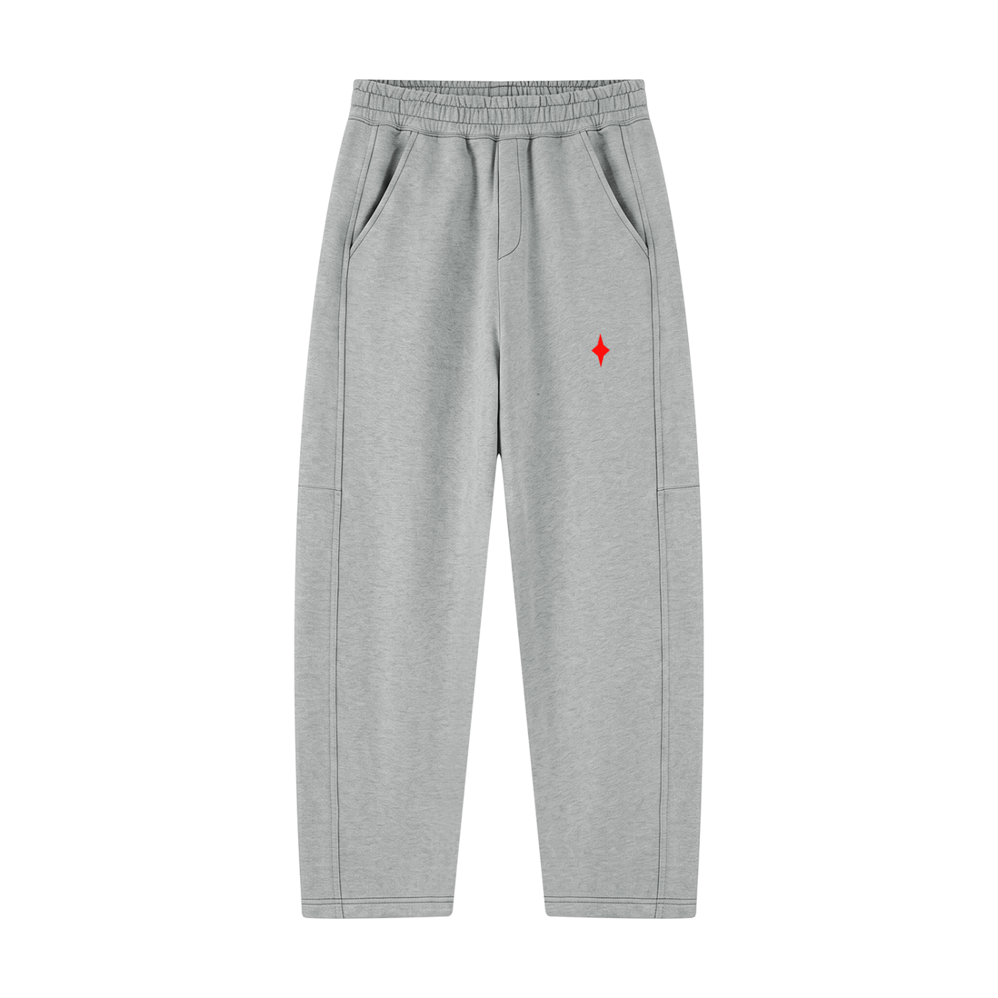 Unisex Tapered Straight Hem Sweatpants