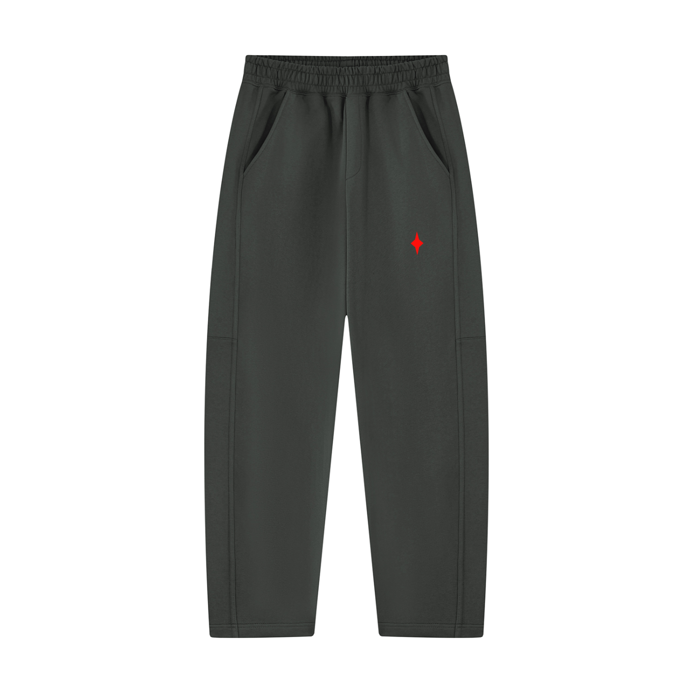 Unisex Tapered Straight Hem Sweatpants