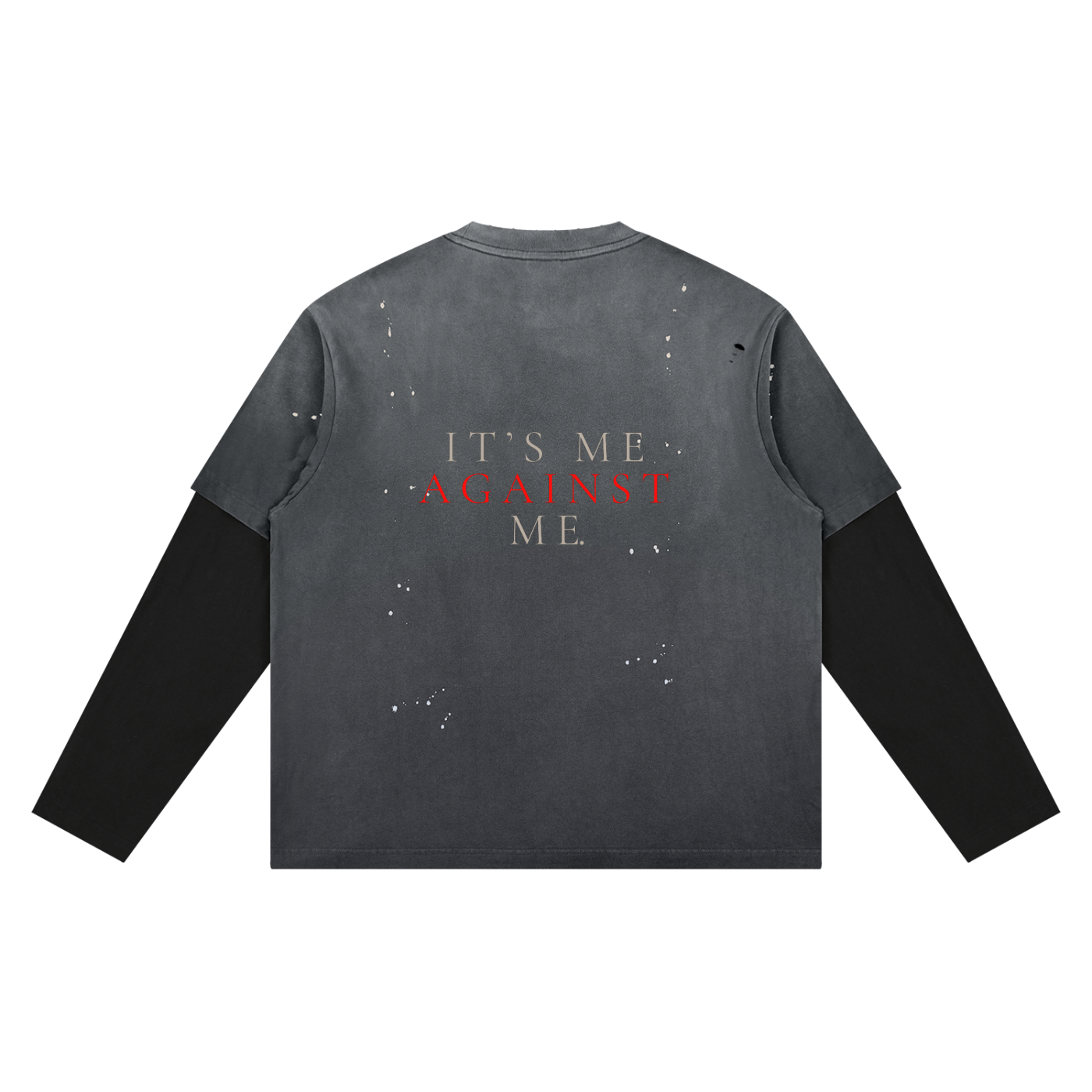 Unisex Vintage Wash Distressed Layer T-Shirt