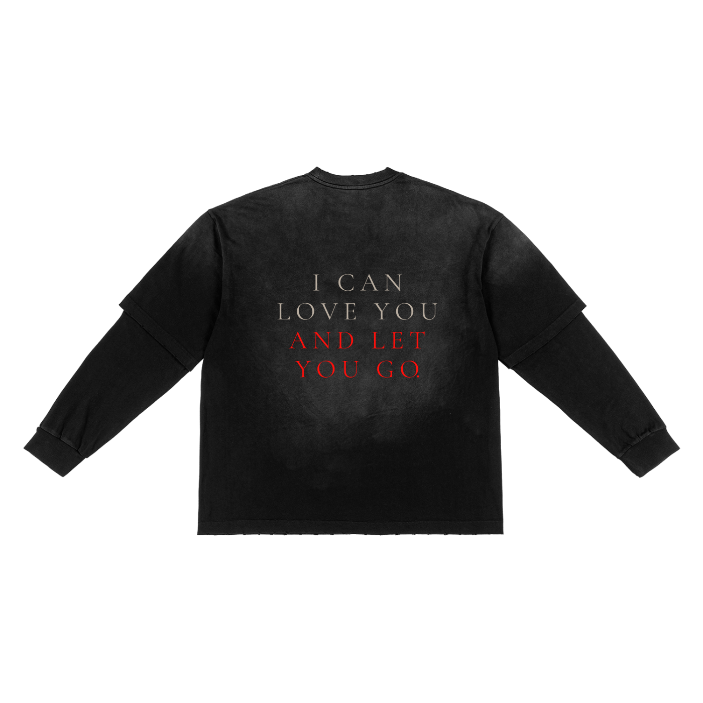 Sunfade Hand-Frayed Faux Two-Piece T-Shirt