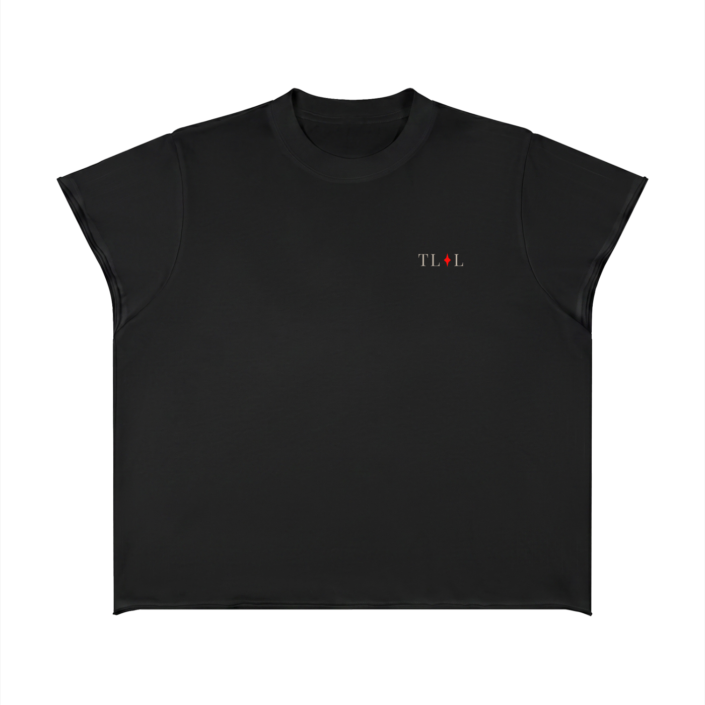 Unisex Boxy Raw Edge T-Shirt
