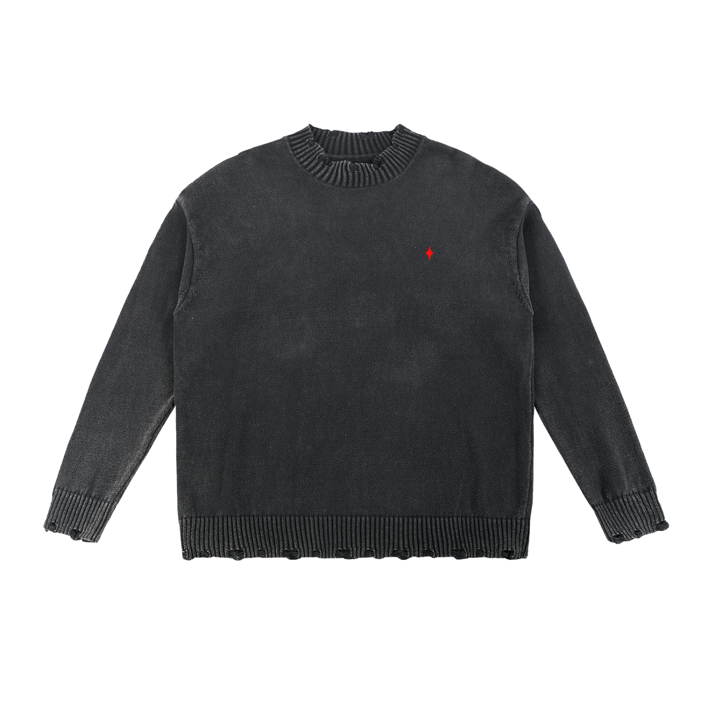 TLOL This Too Shall Pass Frayed Sweater